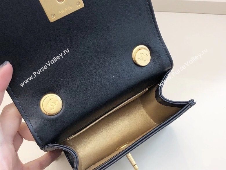 Chanel Quilted Calfskin Resin Stone Small Flap Bag AS2251 Black/Green/Red 2020 TOP (SMJD-20112103)