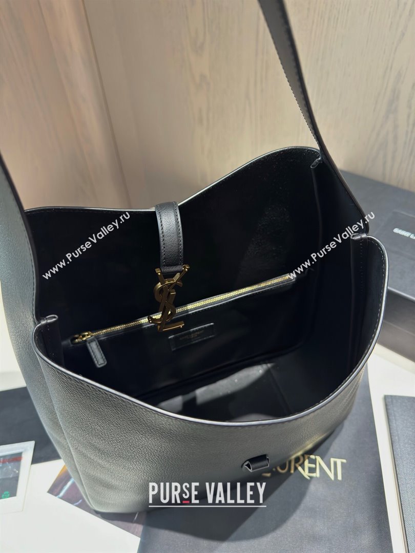 Saint Laurent LE 5 À 7 Supple Large Bag in Smooth Leather 753837 Black 2024 Top (HONGS-24050730)