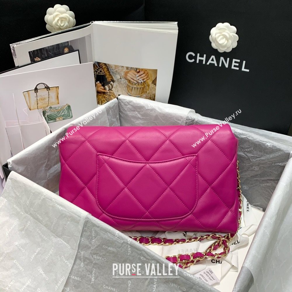 Chanel Quilted Lambskin Flap Bag AS2300 Purple 2020 (JY-20121520)