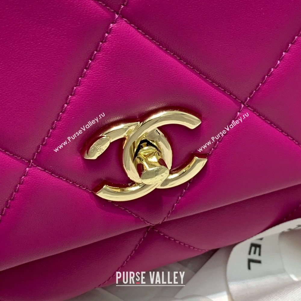 Chanel Quilted Lambskin Flap Bag AS2300 Purple 2020 (JY-20121520)