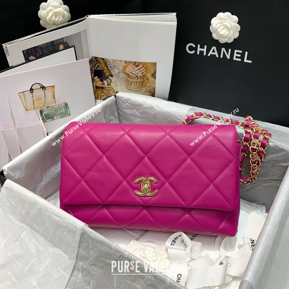 Chanel Quilted Lambskin Flap Bag AS2300 Purple 2020 (JY-20121520)