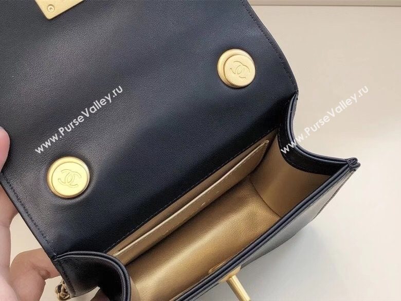 Chanel Quilted Calfskin Resin Stone Small Flap Bag AS2251 Black/White 2020 TOP (SMJD-20112101)