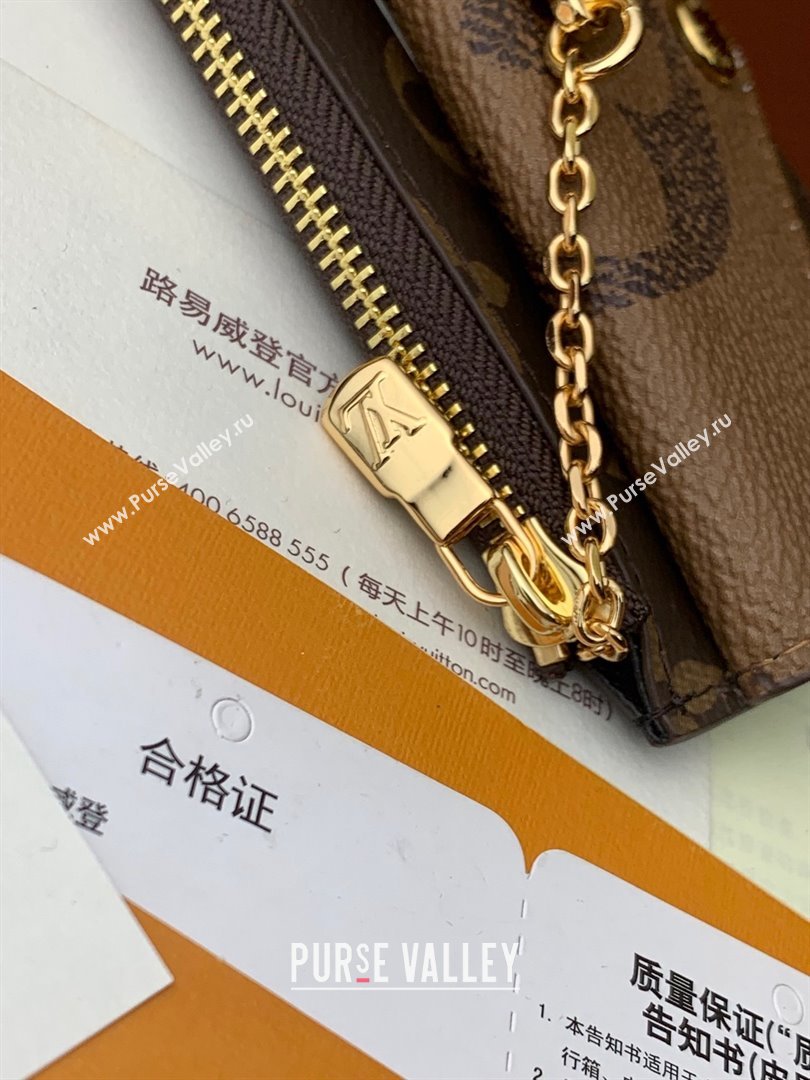 Louis Vuitton Monogram Canvas Card Holder Recto Verso Wallet M81303 Brown 2024 (K-24031212)