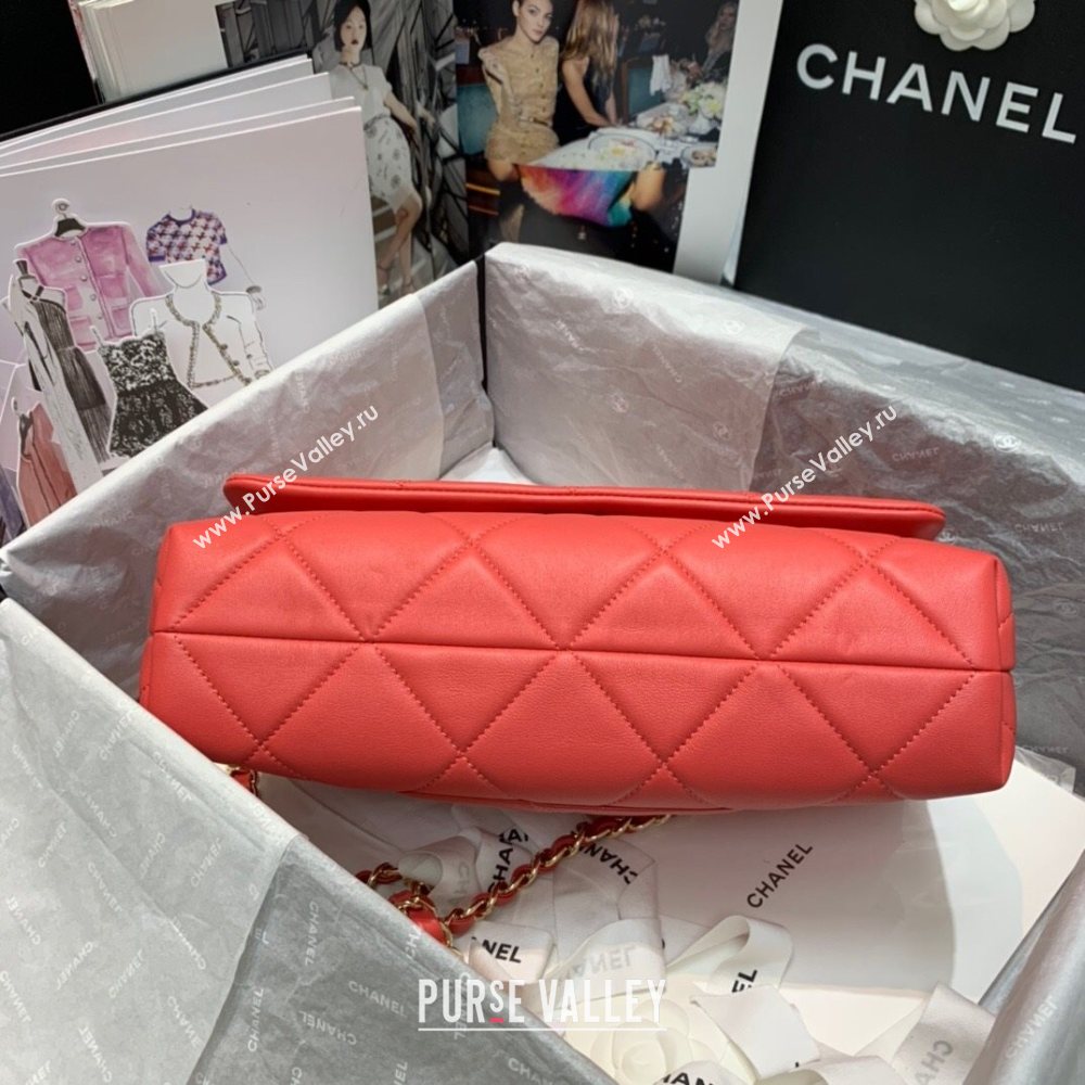 Chanel Quilted Lambskin Flap Bag AS2300 Coral Pink 2020 (JY-20121522)