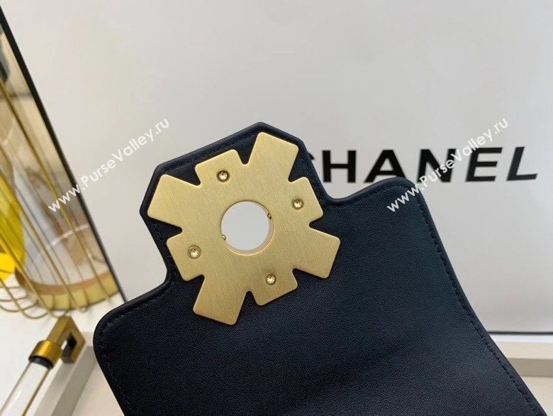 Chanel Quilted Calfskin Vertical Flap Bag with Resin Stone Charm AS1890 Black 2020 TOP (SMJD-20112115)