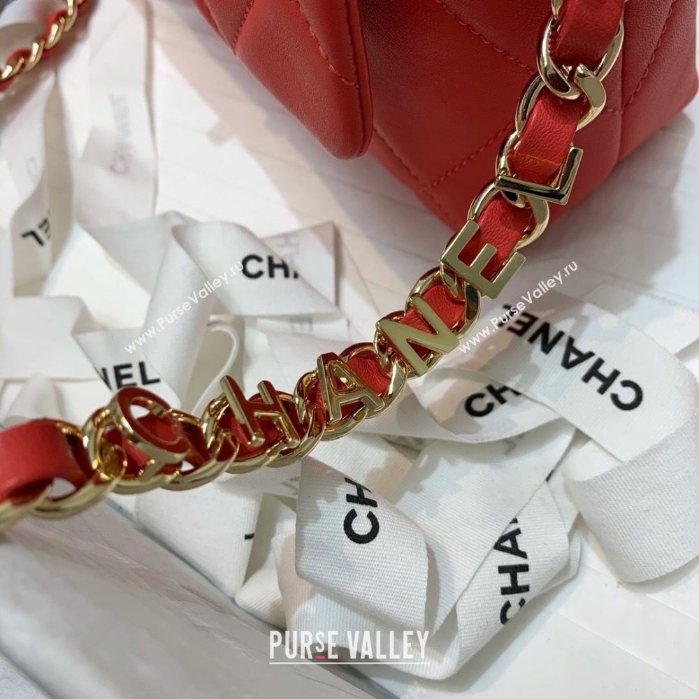 Chanel Quilted Lambskin Small Flap Bag AS2399 Coral Pink 2020 (JY-20121523)