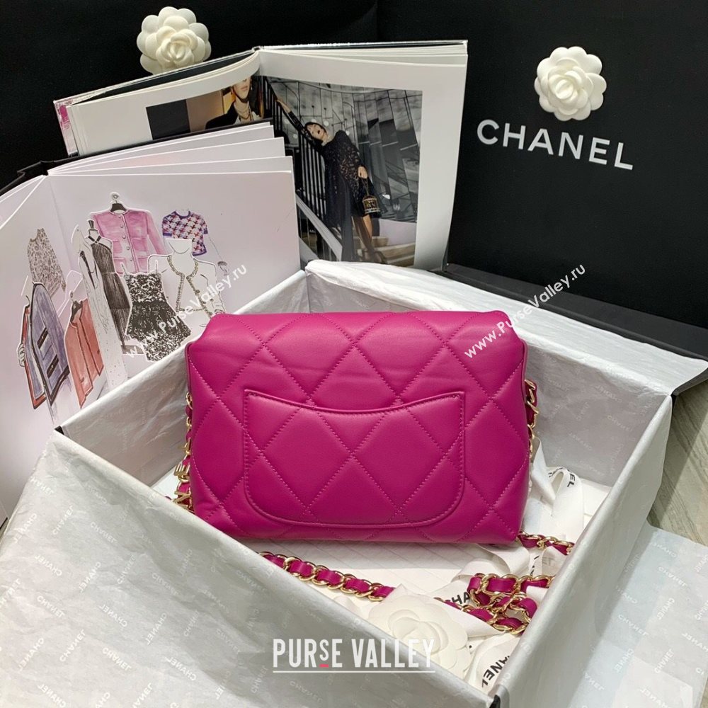 Chanel Quilted Lambskin Small Flap Bag AS2399 Purple 2020 (JY-20121526)