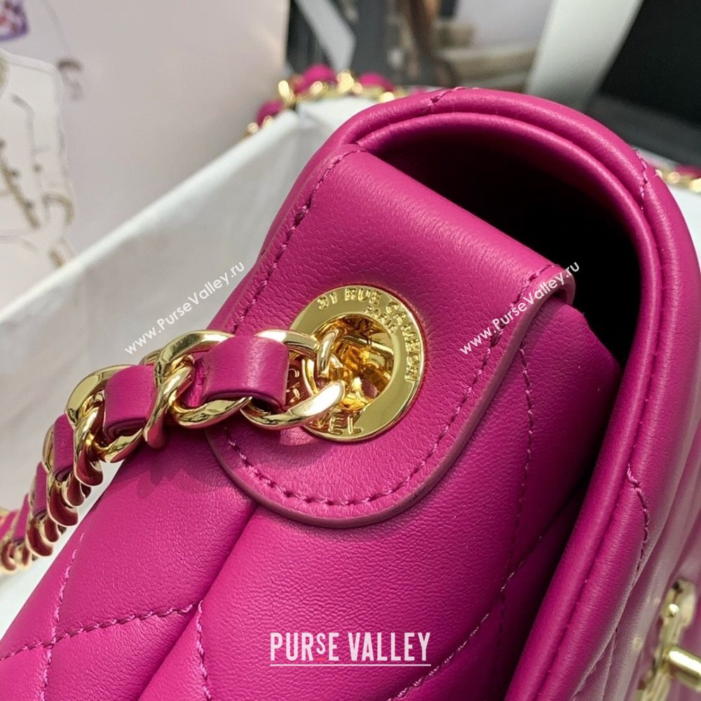 Chanel Quilted Lambskin Small Flap Bag AS2399 Purple 2020 (JY-20121526)