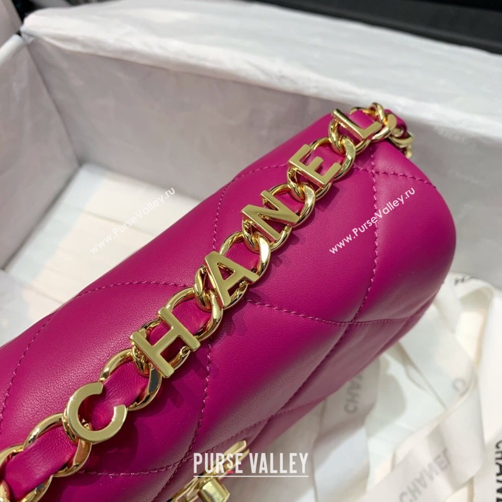 Chanel Quilted Lambskin Small Flap Bag AS2399 Purple 2020 (JY-20121526)