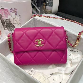 Chanel Quilted Lambskin Small Flap Bag AS2399 Purple 2020 (JY-20121526)