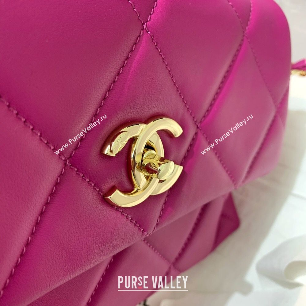 Chanel Quilted Lambskin Small Flap Bag AS2399 Purple 2020 (JY-20121526)