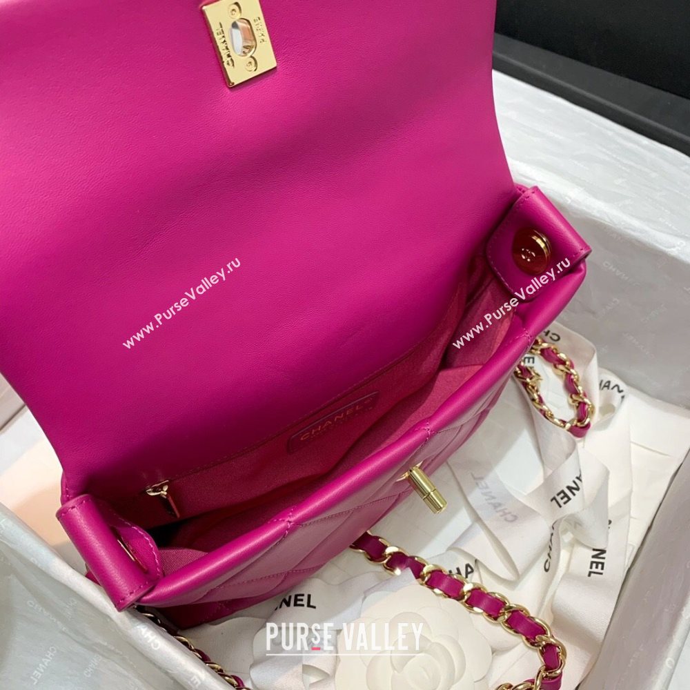 Chanel Quilted Lambskin Small Flap Bag AS2399 Purple 2020 (JY-20121526)