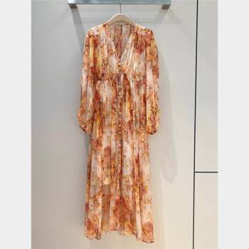 Zimmermann Silk Dress Z9702 Orange 2023 (Q-239702)