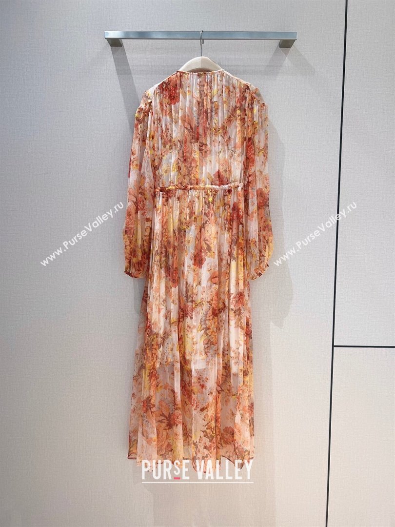 Zimmermann Silk Dress Z9702 Orange 2023 (Q-239702)