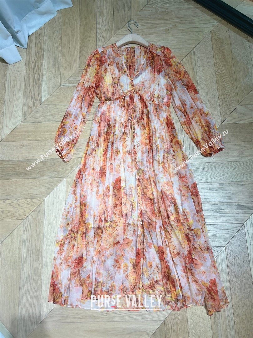 Zimmermann Silk Dress Z9702 Orange 2023 (Q-239702)