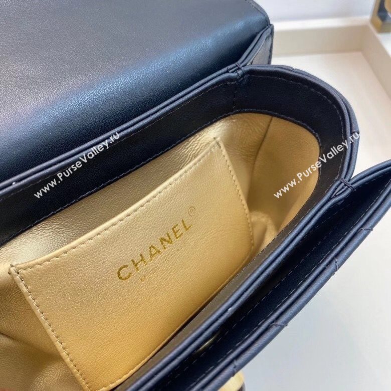 Chanel Quilted Calfskin Flap Bag with Resin Stone Charm AS1889 Black 2020 TOP (SMJD-20112113)