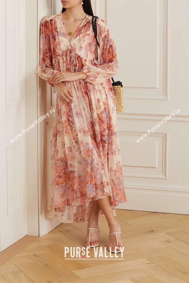 Zimmermann Silk Dress Z9702 Orange 2023 (Q-239702)