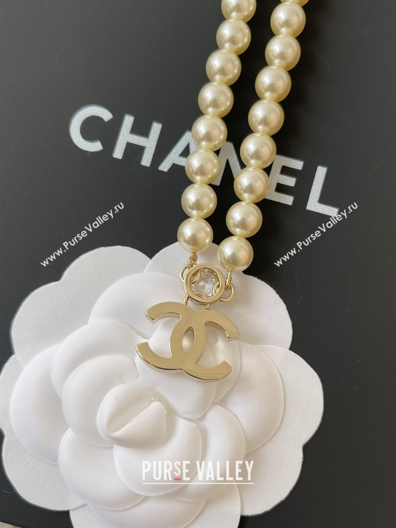 Chanel Heart CC Pearl Short Necklace CH101044 2024 (YF-24101044)