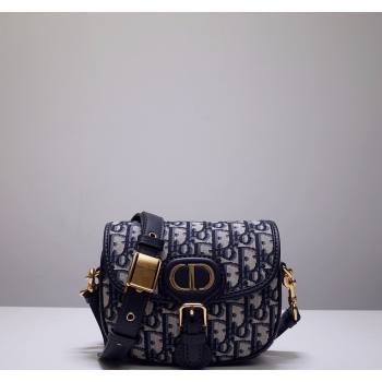 Dior Small Dior Bobby Bag in Blue Dior Oblique Jacquard 2024 (XXG-24031206)