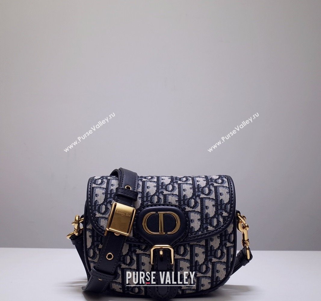 Dior Small Dior Bobby Bag in Blue Dior Oblique Jacquard 2024 (XXG-24031206)