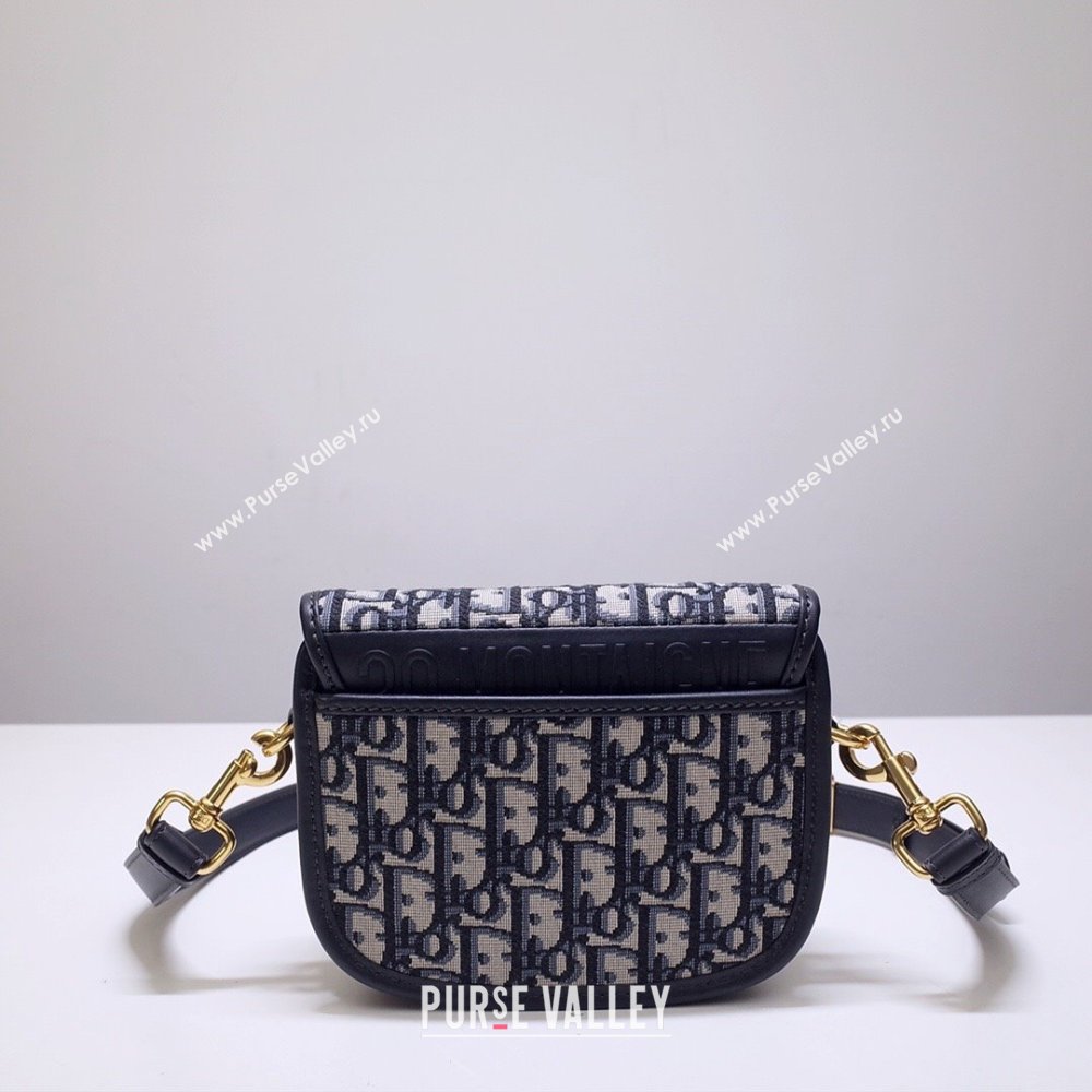 Dior Small Dior Bobby Bag in Blue Dior Oblique Jacquard 2024 (XXG-24031206)