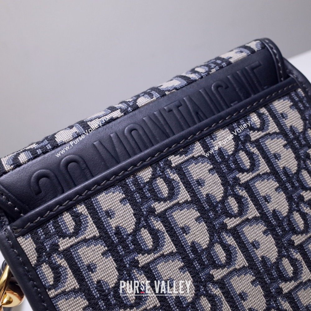 Dior Small Dior Bobby Bag in Blue Dior Oblique Jacquard 2024 (XXG-24031206)
