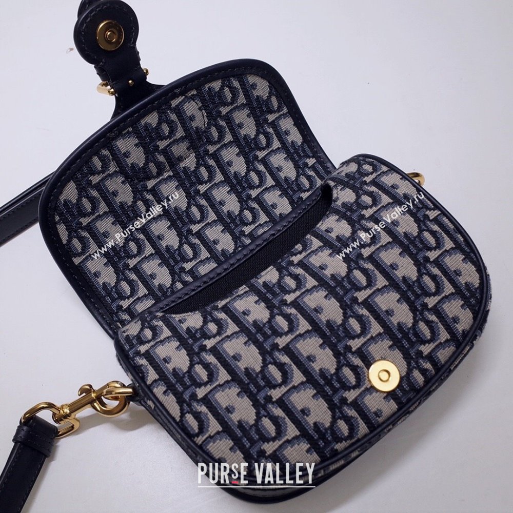 Dior Small Dior Bobby Bag in Blue Dior Oblique Jacquard 2024 (XXG-24031206)