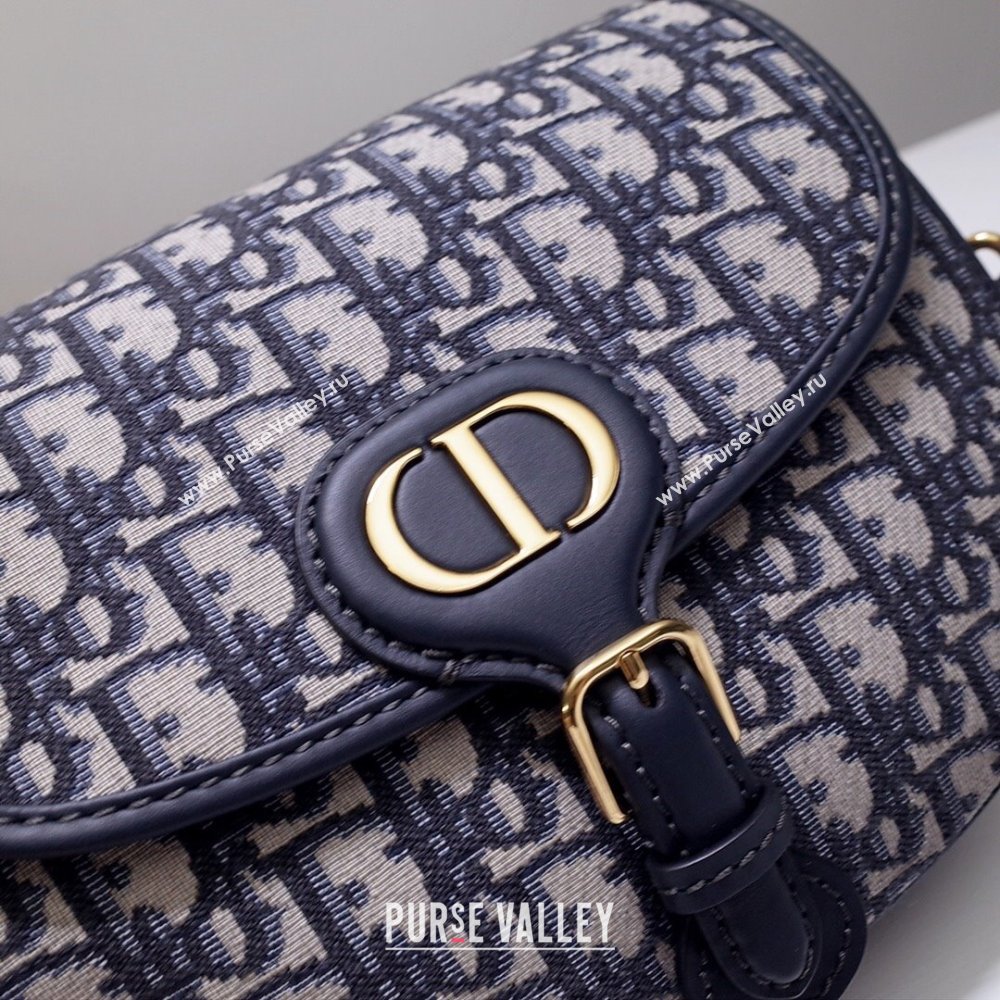 Dior Medium Dior Bobby Bag in Blue Dior Oblique Jacquard 2024 (XXG-24031207)