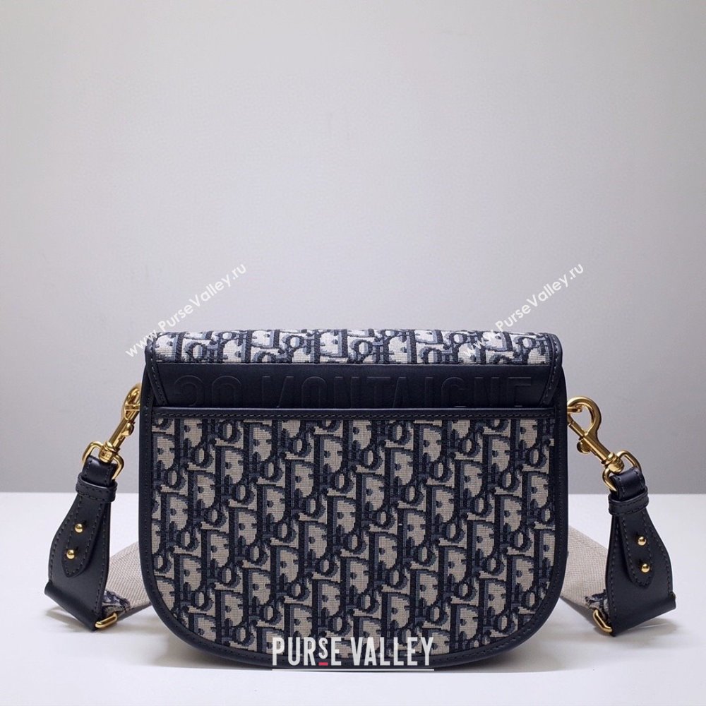 Dior Large Dior Bobby Bag in Blue Dior Oblique Jacquard 2024 (XXG-24031208)