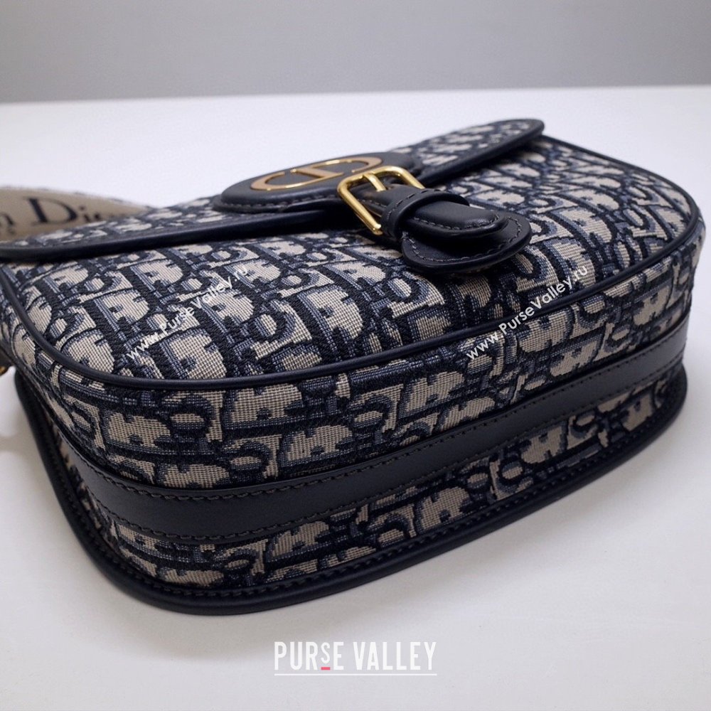 Dior Large Dior Bobby Bag in Blue Dior Oblique Jacquard 2024 (XXG-24031208)