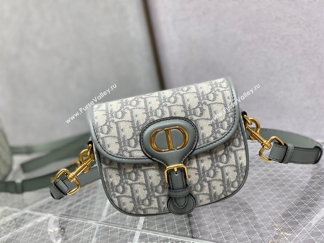 Dior Small Dior Bobby Bag in Grey Dior Oblique Jacquard 2024 (XXG-24031203)