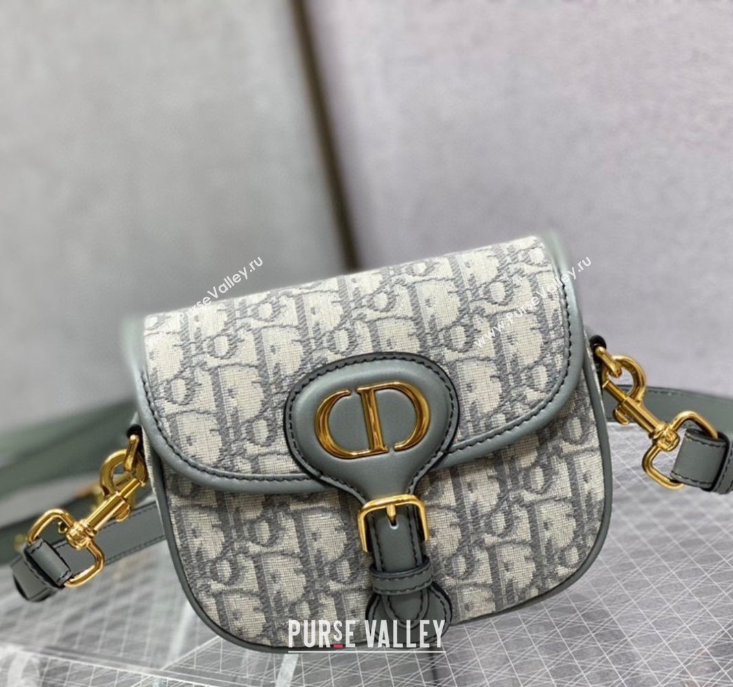 Dior Small Dior Bobby Bag in Grey Dior Oblique Jacquard 2024 (XXG-24031203)
