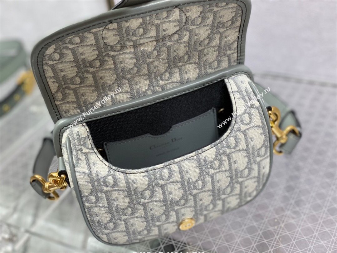 Dior Small Dior Bobby Bag in Grey Dior Oblique Jacquard 2024 (XXG-24031203)