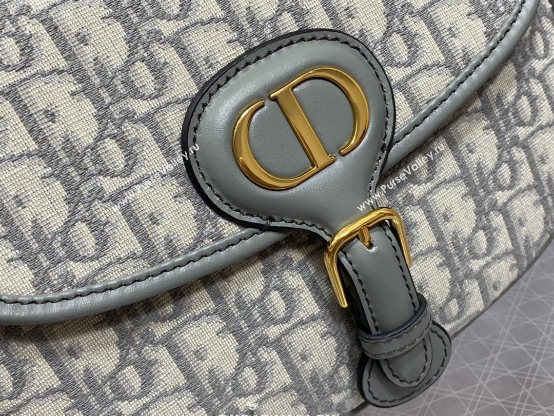 Dior Medium Dior Bobby Bag in Grey Dior Oblique Jacquard 2024 (XXG-24031204)