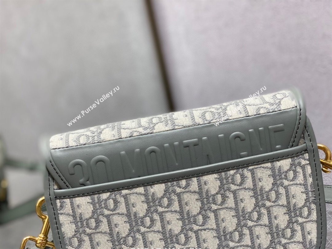 Dior Medium Dior Bobby Bag in Grey Dior Oblique Jacquard 2024 (XXG-24031204)
