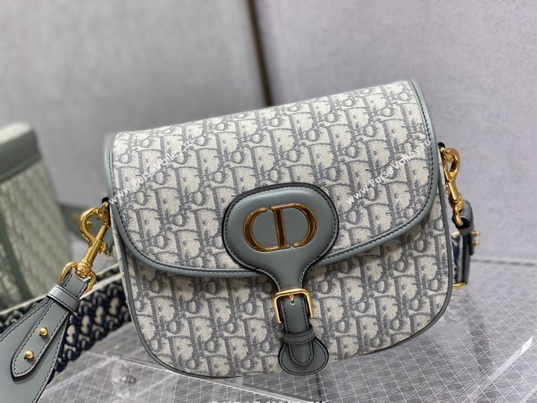Dior Large Dior Bobby Bag in Grey Dior Oblique Jacquard 2024 (XXG-24031205)