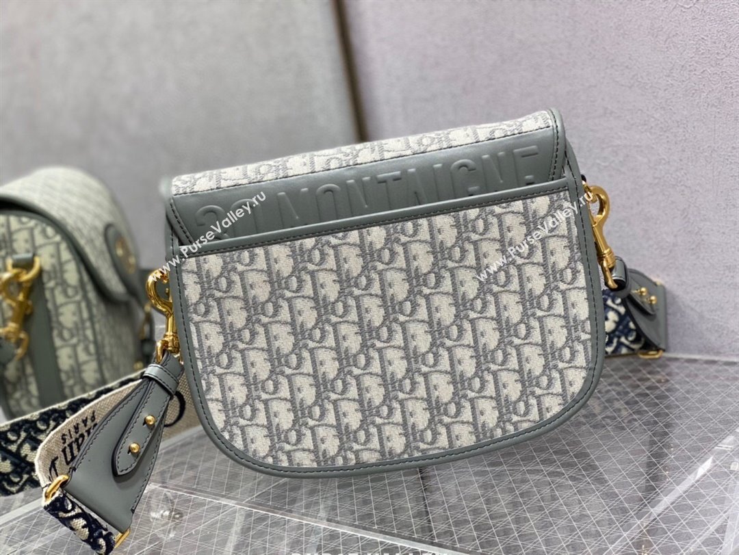 Dior Large Dior Bobby Bag in Grey Dior Oblique Jacquard 2024 (XXG-24031205)