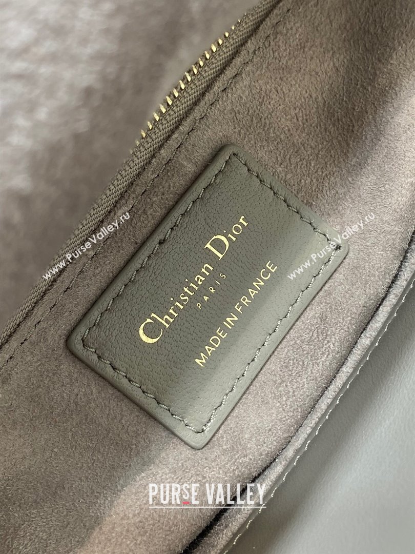 Dior Small Lady My ABCDior Bag in Etoupe Cannage Lambskin 2024 (XXG-24070304)