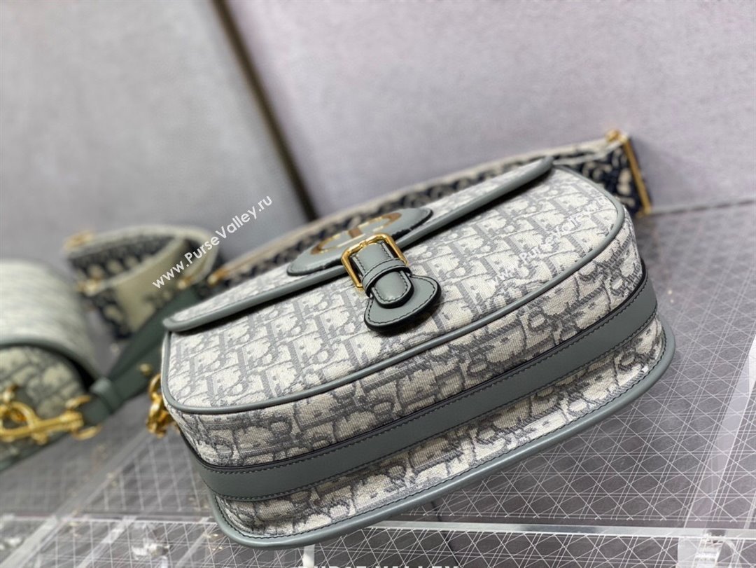 Dior Large Dior Bobby Bag in Grey Dior Oblique Jacquard 2024 (XXG-24031205)