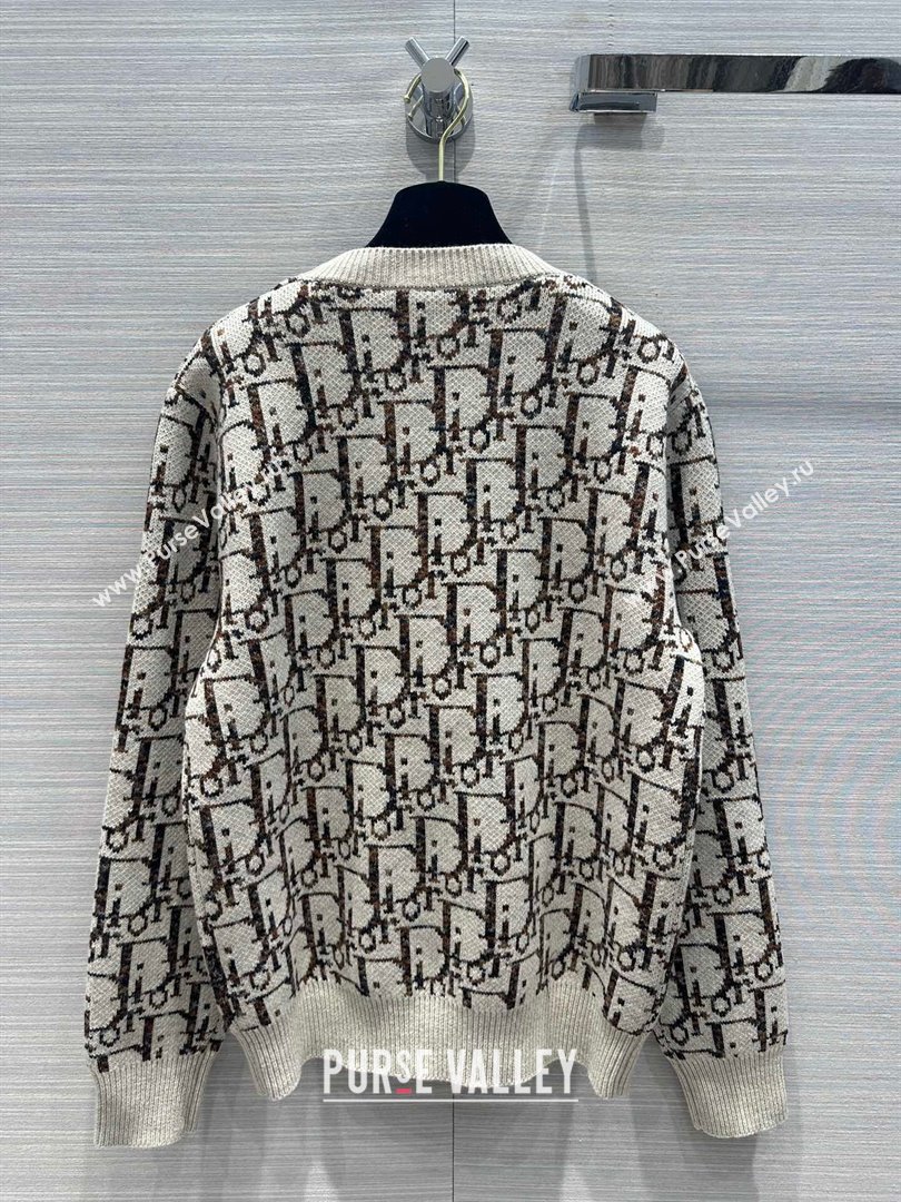 Dior Wool Oblique Sweater D112527 Beige 2023 (Q-23112527)