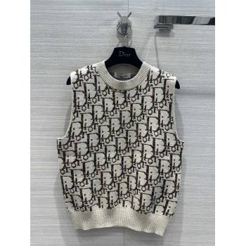 Dior Wool Oblique Vest D112528 Beige 2023 (Q-23112528)