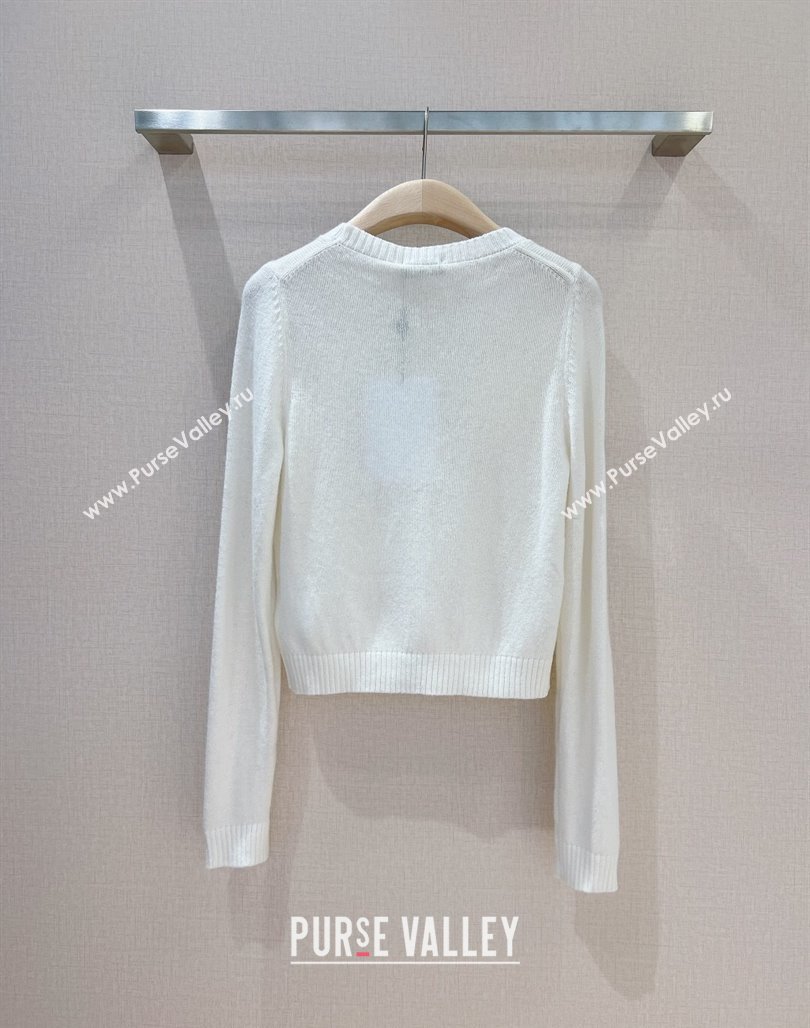 Chanel Wool Sweater CH112720 White 2023 (Q-23112720)