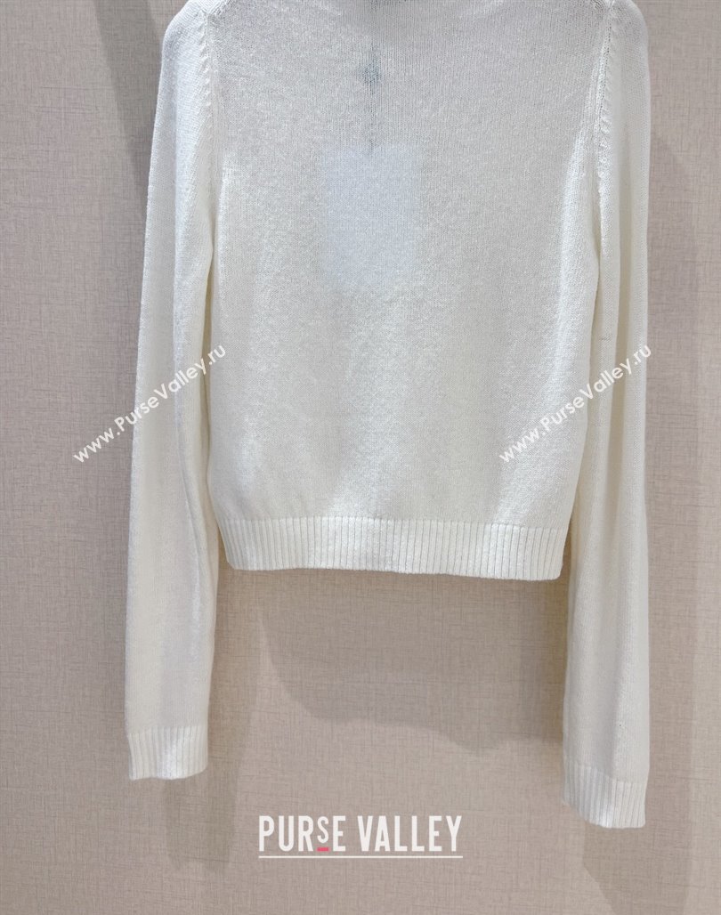 Chanel Wool Sweater CH112720 White 2023 (Q-23112720)