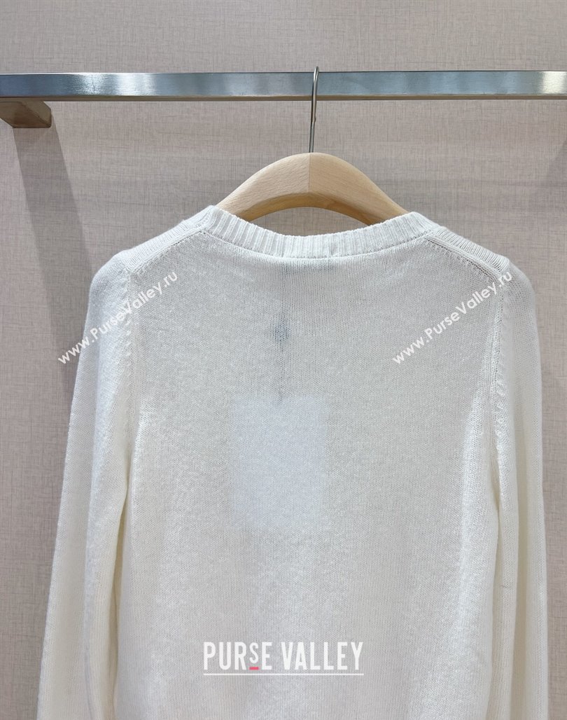 Chanel Wool Sweater CH112720 White 2023 (Q-23112720)