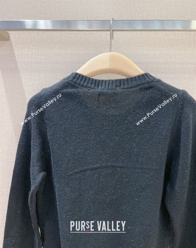 Chanel Wool Sweater CH112721 Black 2023 (Q-23112721)