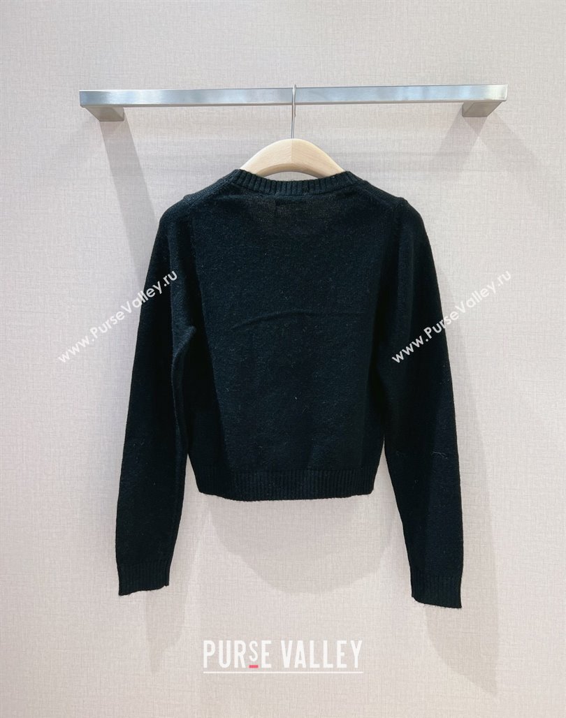 Chanel Wool Sweater CH112721 Black 2023 (Q-23112721)