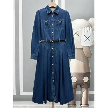 Valentino Denim Dress V112725 Blue 2023 (Q-23112725)