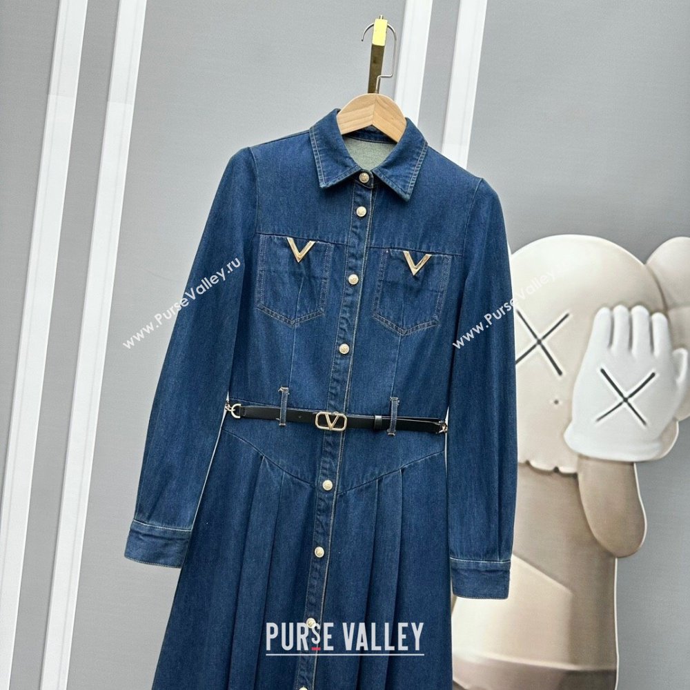 Valentino Denim Dress V112725 Blue 2023 (Q-23112725)