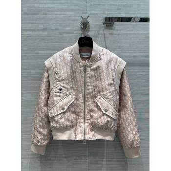 Dior Padded Oblique Jacket D112740 Pink 2023 (Q-23112740)