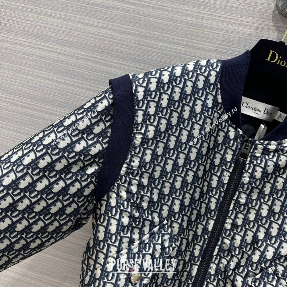 Dior Padded Oblique Jacket D112741 Blue 2023 (Q-23112741)